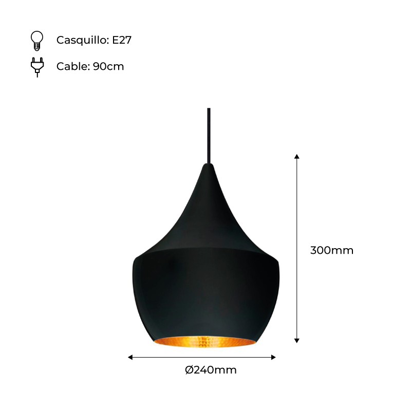 Skandinavische Pendelleuchte „Helga“ - Tom Dixon Inspiration - Abmessungen Skandinavische Pendelleuchte „Helga“ - Tom Dixon Inspiration - Abmessungen