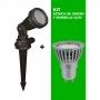 KIT Gartenpfahl + Glühbirne GU10 LED 5W in grün