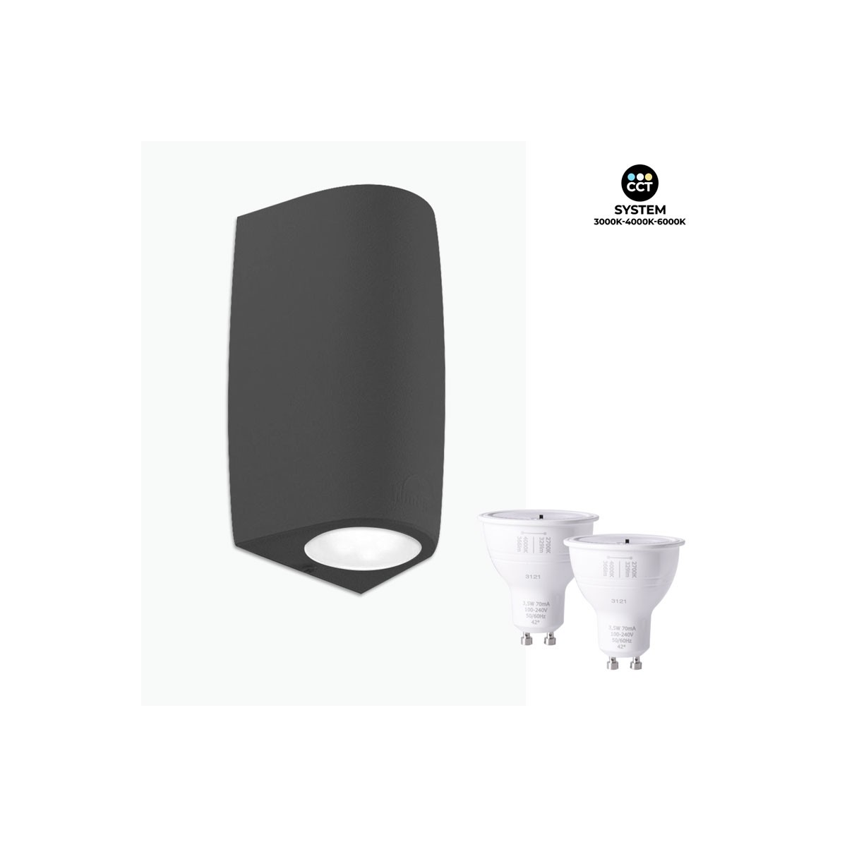 LED-Wandleuchte Up & Down FUMAGALLI „Marta 90“ GU10 3,5W