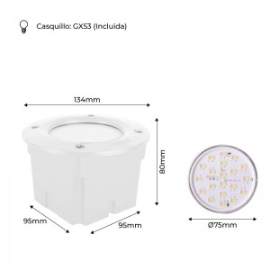 FUMAGALLI LETI 100 rund 3W LED-Wandeinbauleuchte