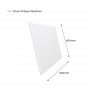 6er Pack x Slim LED Panels 60x60cm - Philips Treiber - 44W - UGR19 - Abmessungen