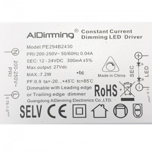 DC dimmbare Triac-Treiber 12-24V 300MA