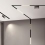 L-Verbinder für Einbau-Magnetschienen - auf zwei Ebenen: Decke und Wand