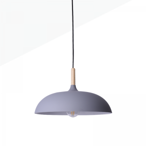 Runde Holz-Pendelleuchte "MELA" Modern E27