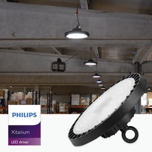 Industrie LED UFO Hallenstrahler - PHILIPS Treiber - 200W - 160 lm/W - PHILIPS LEDs - 1-10V dimmbar - IP65