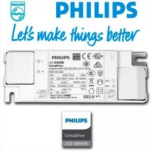 10er Pack x Slim LED Panels 120x30cm - Philips Treiber - 44W - UGR19 - PHILIPS LED Treiber
