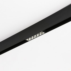 LED-Schienenleuchte für Magnetschiene 48V - 6W - UGR 16 - Schwarz - Einbauleuchte - Magnet