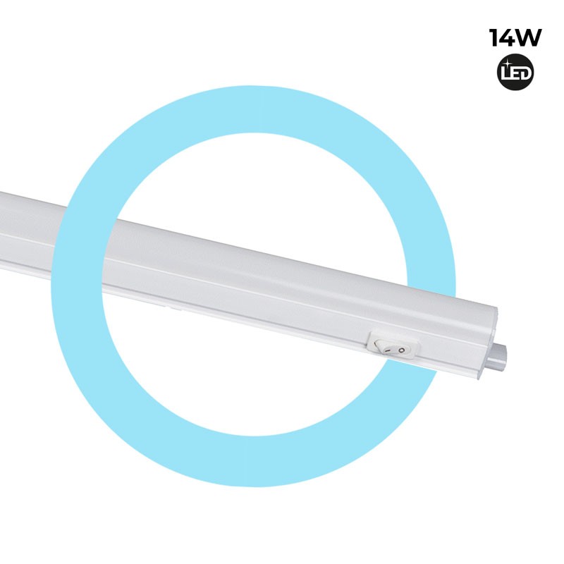 T5 LED Unterbauleuchte Küche 14W 120cm opal, anschließbar unterbauleuchte küche