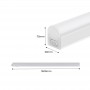 T5 LED Unterbauleuchte Küche 14W 120cm opal, anschließbar abmessungen