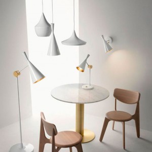 Hängeleuchte „Solvang“ aus Metall - E27 Tom Dixon Inspiration - Mattes Aluminium