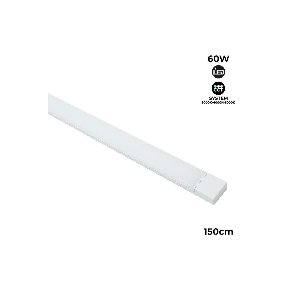 Lineare Hochleistungsleuchte LED CCT - 60W - 150 cm - IP44