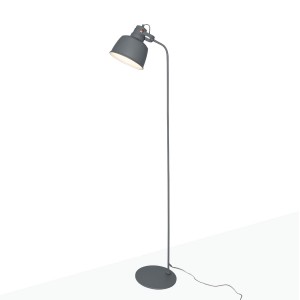 Stehlampe - schwenkbar - Skandinavisch - Stehleuchte - Minimalismus - KUKKA - grau weiß gelb