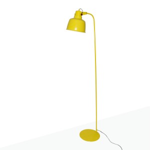 Stehlampe - schwenkbar - Skandinavisch - Stehleuchte - Minimalismus - KUKKA - grau weiß gelb