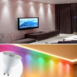 WIFI GU10 LED-Glühbirne - RGBW + CCT - 5W