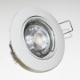 Schwenkbarer Downlight-Ring für GU10 / MR16 Leuchtmittel - Einbauöffnung Ø72 mm - LED Beleuchtung