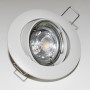 Schwenkbarer Downlight-Ring für GU10 / MR16 Leuchtmittel - Einbauöffnung Ø72 mm - LED Beleuchtung