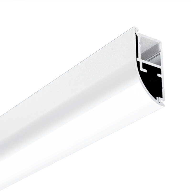 weißes Aluminium LED Einbau Profil, slim, 2,32 x 0,8cm