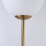 Opalglaskugel Stehleuchte „Bailey“ - E27 - Stehlampe Designerlampe in Gold