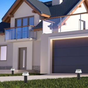Solar LED Poller "FELICE 400" 33cm mit PIR Sensor