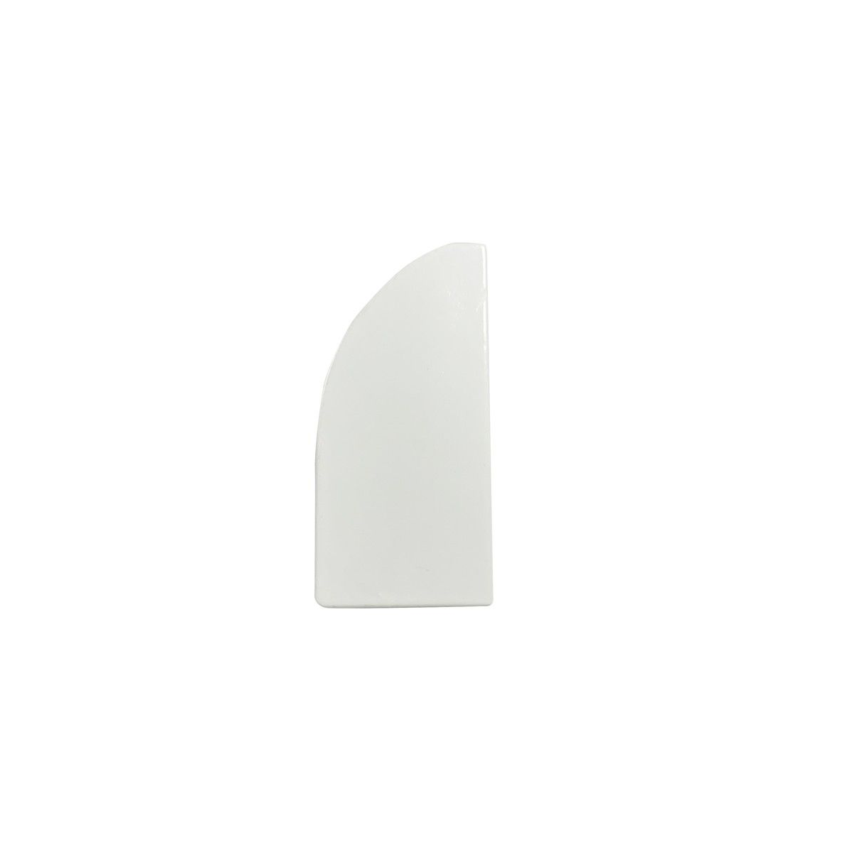 Endkappe für Aluminiumprofil 15,4 x 32,2 mm - Weiß - Abdeckung für LED Streifen - Schutz