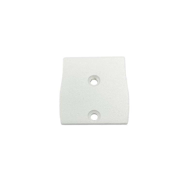 Endkappe für Alu-Profil für Doppel-LED-Streifen 23,5 x 22,6 mm - weiß