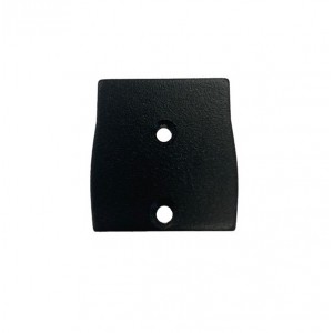 Endkappe für Alu-Profil für Doppel-LED-Streifen 23,5 x 22,6 mm - schwarz