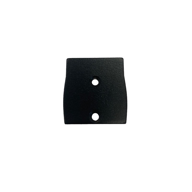 Endkappe für Alu-Profil für Doppel-LED-Streifen 23,5 x 22,6 mm - schwarz