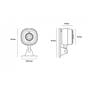 Überwachungskamera SONOFF CAM Slim Smart - WLAN - 1080P - FHD - Alarm - Bewegungsmelder - Abmessungen