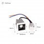 Eckiger Einbaustrahler LED Downlight 2W - UGR18 - CRI90 - OSRAM Chip - Abmessungen Einbauleuchte