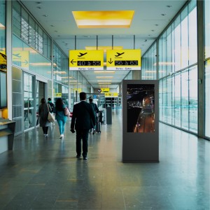 Outdoor Digital Signage Infostele LCD 55" doppelseitig Android umsatz steigern