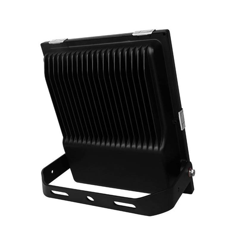 LED-Flutlicht 50W RGB+CCT WIFI Steuerung COB Chip IP65 85-260V 120º schwarzes Gehäuse