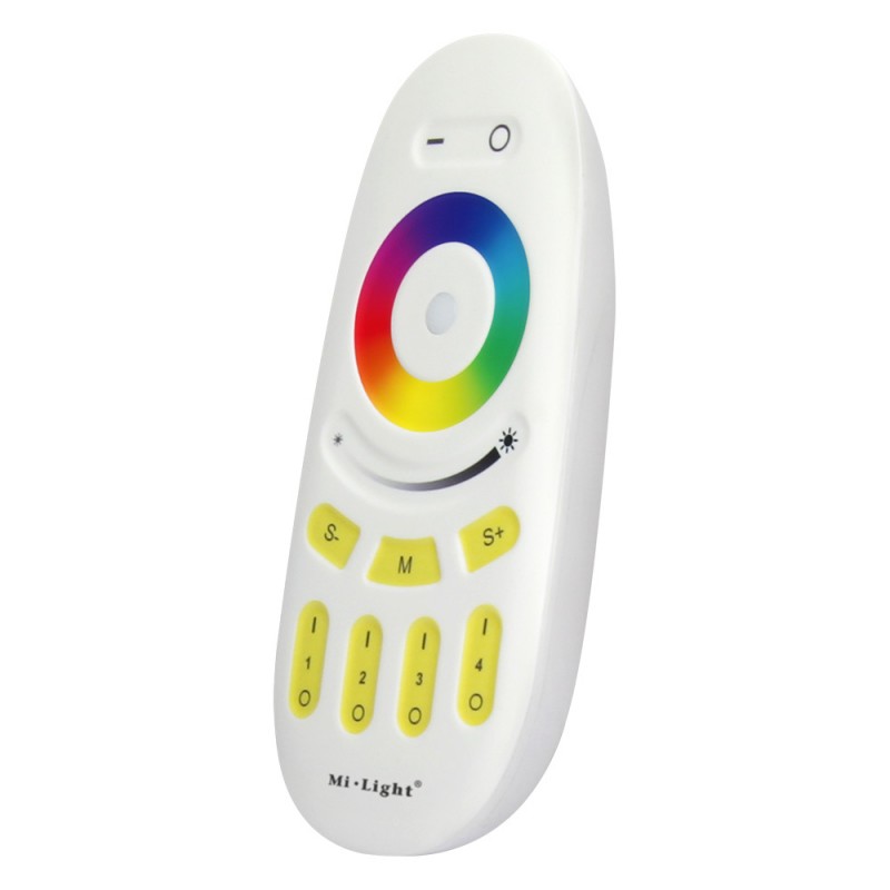 4 Zonen RGBW LED-Fernbedienung - Weiß - FUT096 - Mi-Light - LED Steuerung, Dimmer, Helligkeit, Farbrad