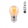 LED-Filament-Lampe Vintage Bernstein - dimmbar - E27 G45 - 4W