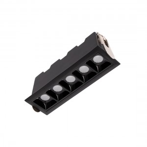 Deckeneinbauspot 10W - OSRAM LED - UGR18 - CRI90 - fünfflammig, LED Spot, Deckenspot, Einbaustrahler