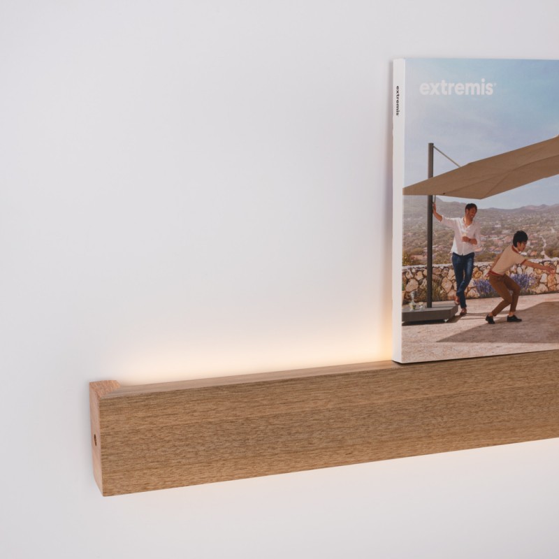 Wandleuchte aus Holz „Wooden“ - Dimmbar - 24W - 100 cm - Bücherregal Lampe Wandleuchte aus Holz „Wooden“ - Dimmbar - 24W - 100 cm - Bücherregal Lampe