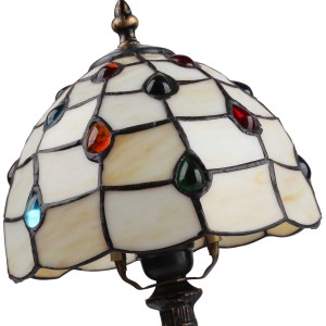 Tischleuchte „Rafa“ - „Tiffany“ Inspiration - Lampenschirm aus Glas