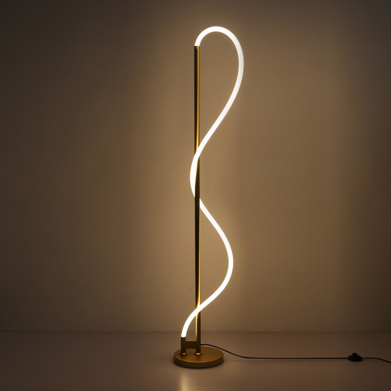 Moderne Stehleuchte mit Neon-Schlauch „Corda“ - gemütliche Atmosphäre Moderne Stehleuchte mit Neon-Schlauch „Corda“ - gemütliche Atmosphäre