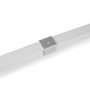 Alu-Befestigungsklammer für flex. Silikonhülle 16x16 mm (Artikel WOS1616) - LED Streifen Neon montieren