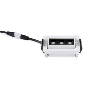 LED-Einbauleuchte 6W - schwenkbar - UGR18 - CRI90 - OSRAM LEDs - 2800K - Anschluss