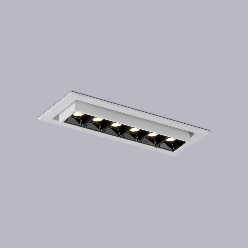 LED-Einbauleuchte 10W - schwenkbar - UGR18 - CRI90 - OSRAM LEDs - 2800K - minimalistisch LED-Einbauleuchte 10W - schwenkbar - UGR18 - CRI90 - OSRAM LEDs - 2800K - minimalistisch