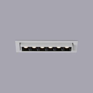 LED-Einbauleuchte 10W - schwenkbar - UGR18 - CRI90 - OSRAM LEDs - 2800K - fokussiertes Licht