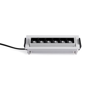 LED-Einbauleuchte 10W - schwenkbar - UGR18 - CRI90 - OSRAM LEDs - 2800K - Ladenbeleuchtung