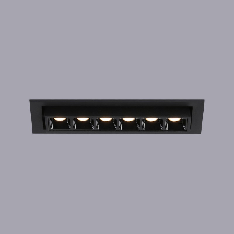LED-Einbauleuchte 10W - schwenkbar - UGR18 - CRI90 - OSRAM LEDs - 2800K - keine Blendung