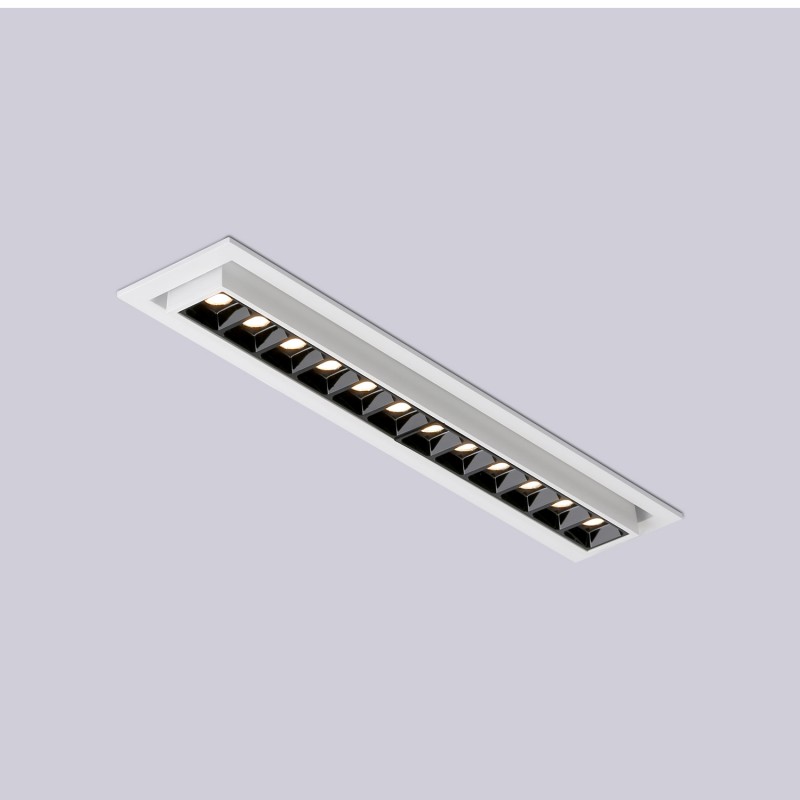 20W LED-Einbauleuchte - schwenkbar - UGR18 - CRI90 - OSRAM LEDs - 2800K - Einbaumontage