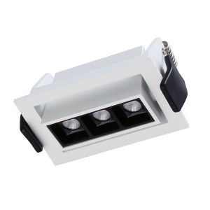 LED-Einbauleuchte 6W - schwenkbar - UGR18 - CRI90 - OSRAM LEDs - 2800K - Einbaustrahler weiß