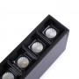 LED-Leuchte schwarz - 10W - UGR18 - CRI90 - OSRAM LEDs - Strahler