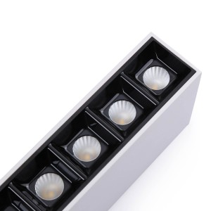 LED-Leuchte weiß - 10W - UGR18 - CRI90 - OSRAM LEDs - Fünf Spots