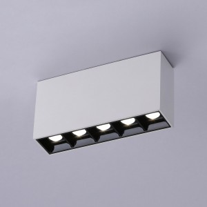 LED-Leuchte weiß - 10W - UGR18 - CRI90 - OSRAM LEDs - Aufbaustrahler