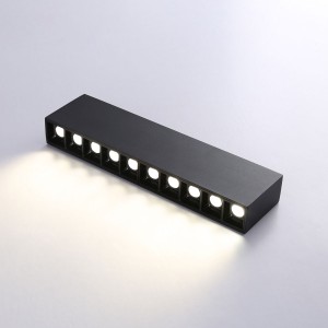 LED-Leuchte schwarz - 20W - UGR18 - CRI90 - OSRAM LEDs - Akzente setzen