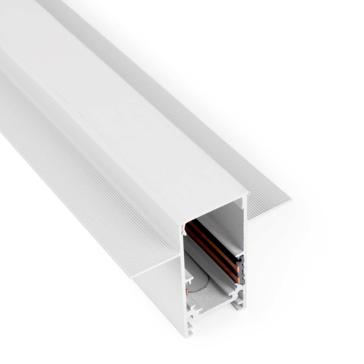 Einbau-Magnetschiene 20 mm - 48V - 1 Meter - Weiß